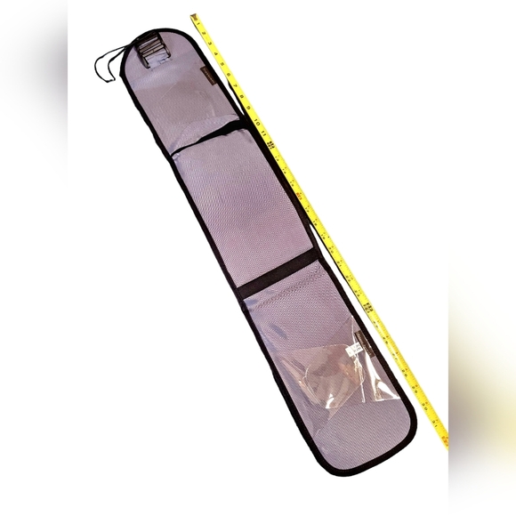 Travelon Neck Tie Traveling Case Black Padded Travel Case Heavy Canvas Vintage - Picture 4 of 4